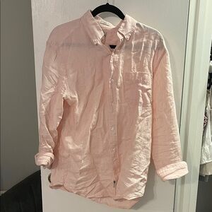 Men’s J crew Irish linen shirt, slim fit size M